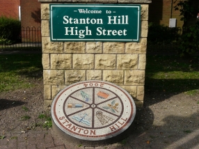 Sign,High Street,Stanton Hill